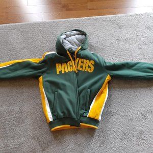 NFL Green Bay Packers Hooded NFL Jacket Zippered Youth XL